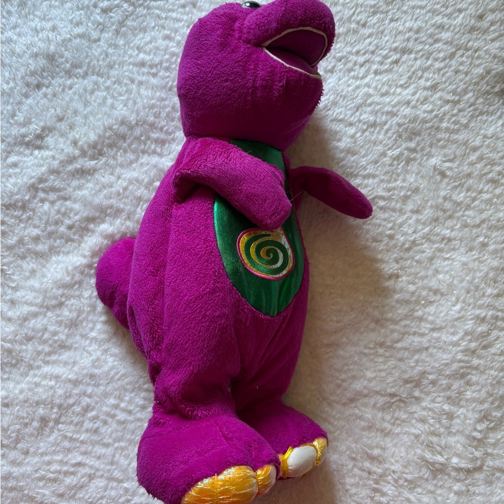 Vintage Barney / Purple Dinosaur Plush Toy Animatronic